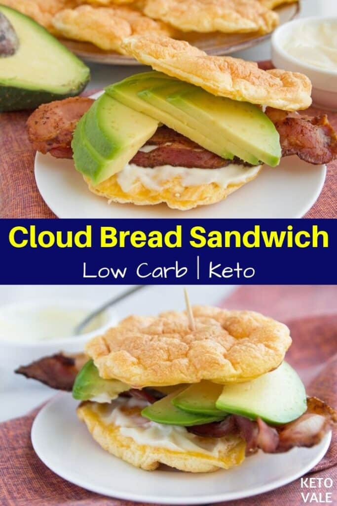 Keto Cloud Bread Sandwiches
 Quick and Easy Keto Cloud Bread Sandwich Low Carb Recipe
