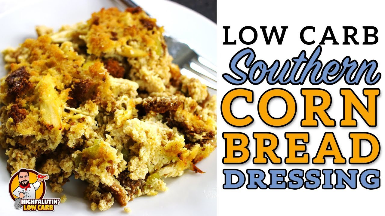 Keto Cornbread Dressing Thanksgiving
 Low Carb CORNBREAD DRESSING Southern Keto Chicken