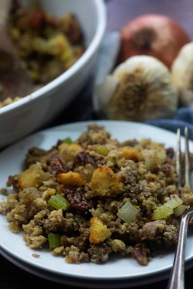 Keto Cornbread Dressing Thanksgiving
 Low Carb "Cornbread" Dressing Keto friendly and perfect