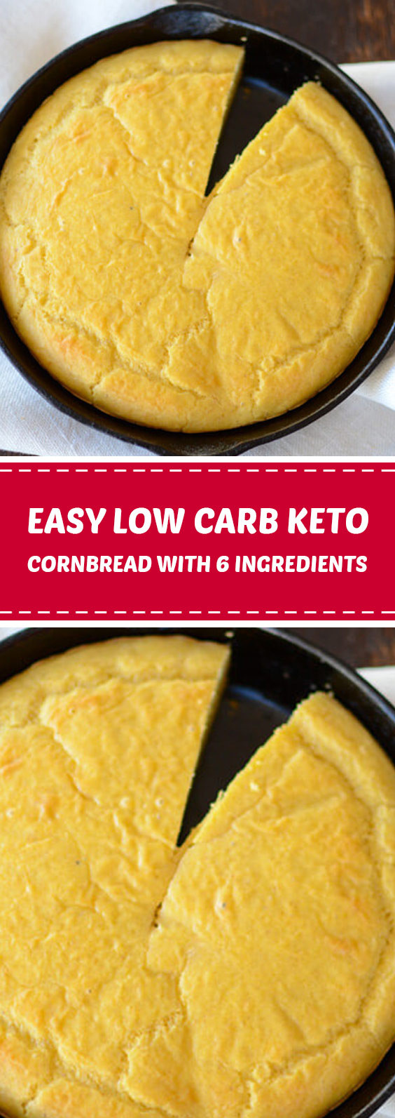 Keto Cornbread Low Carb Easy
 Easy Low Carb Keto Cornbread with 6 Ingre nts food