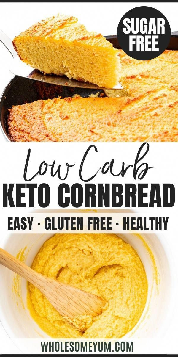Keto Cornbread Low Carb Easy
 Low Carb Keto Cornbread Recipe in 2020