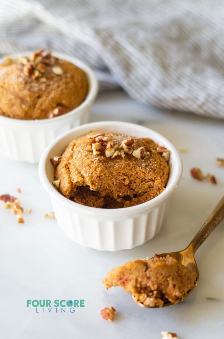 Keto Cornbread Mug Cake
 Keto Pumpkin Mug Cake – two servings in 5 minutes