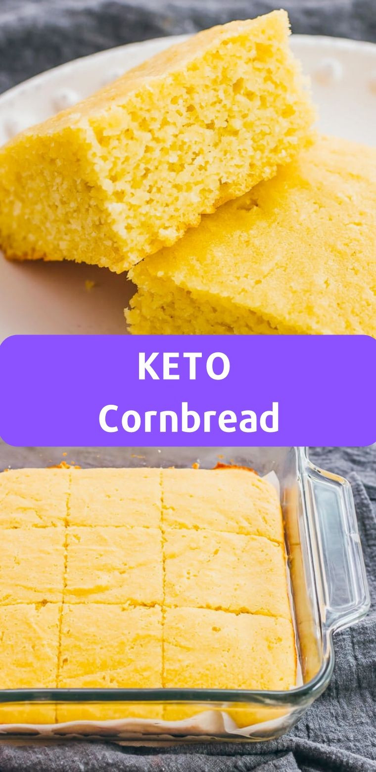 Keto Cornbread Recipe Easy
 Keto Cornbread ketorecipes lowcarb bread