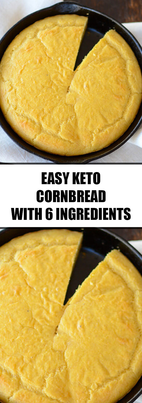 Keto Cornbread Recipe Easy
 Easy Keto Cornbread with 6 Ingre nts cornbread