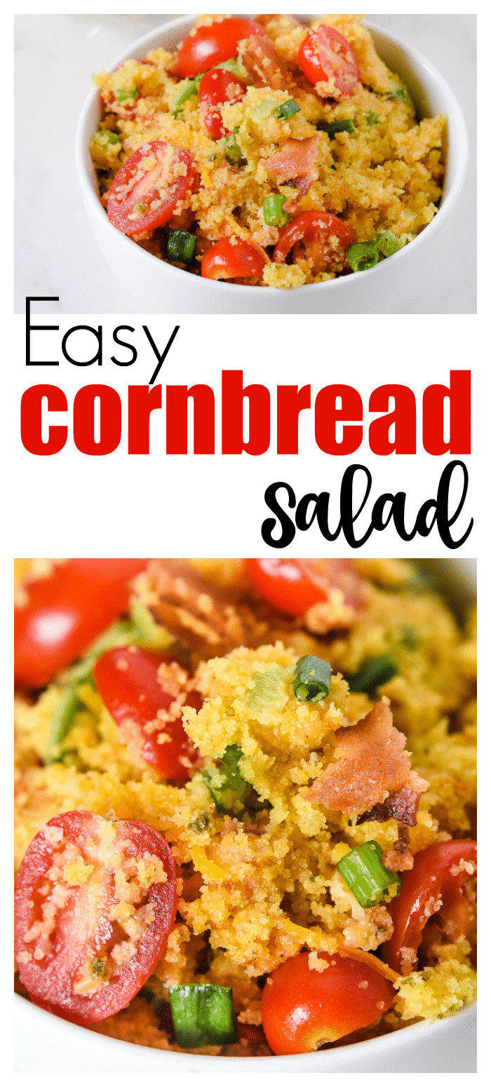 Keto Cornbread Salad
 Pin on Keto recipes