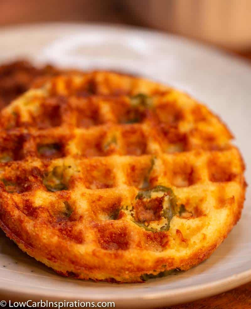 Keto Cornbread Waffles
 Keto Cornbread Chaffle Recipe