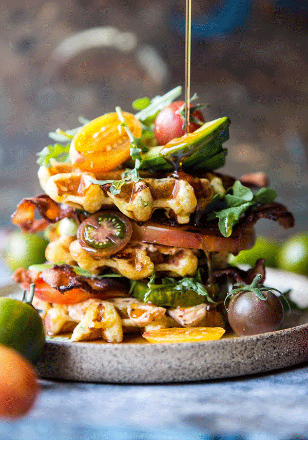 Keto Cornbread Waffles
 Cheddar Cornbread Waffle BLT with Chipotle Butter