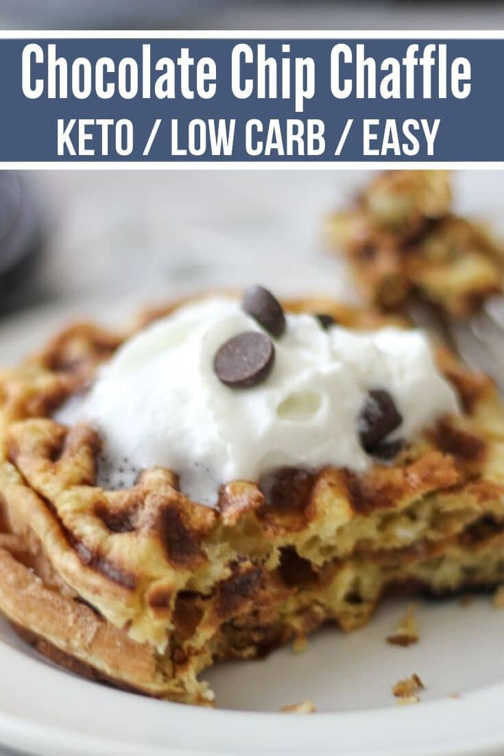 Keto Dessert Chaffle Recipe
 Chocolate Chip Chaffle Keto Recipe Quick & Delicious