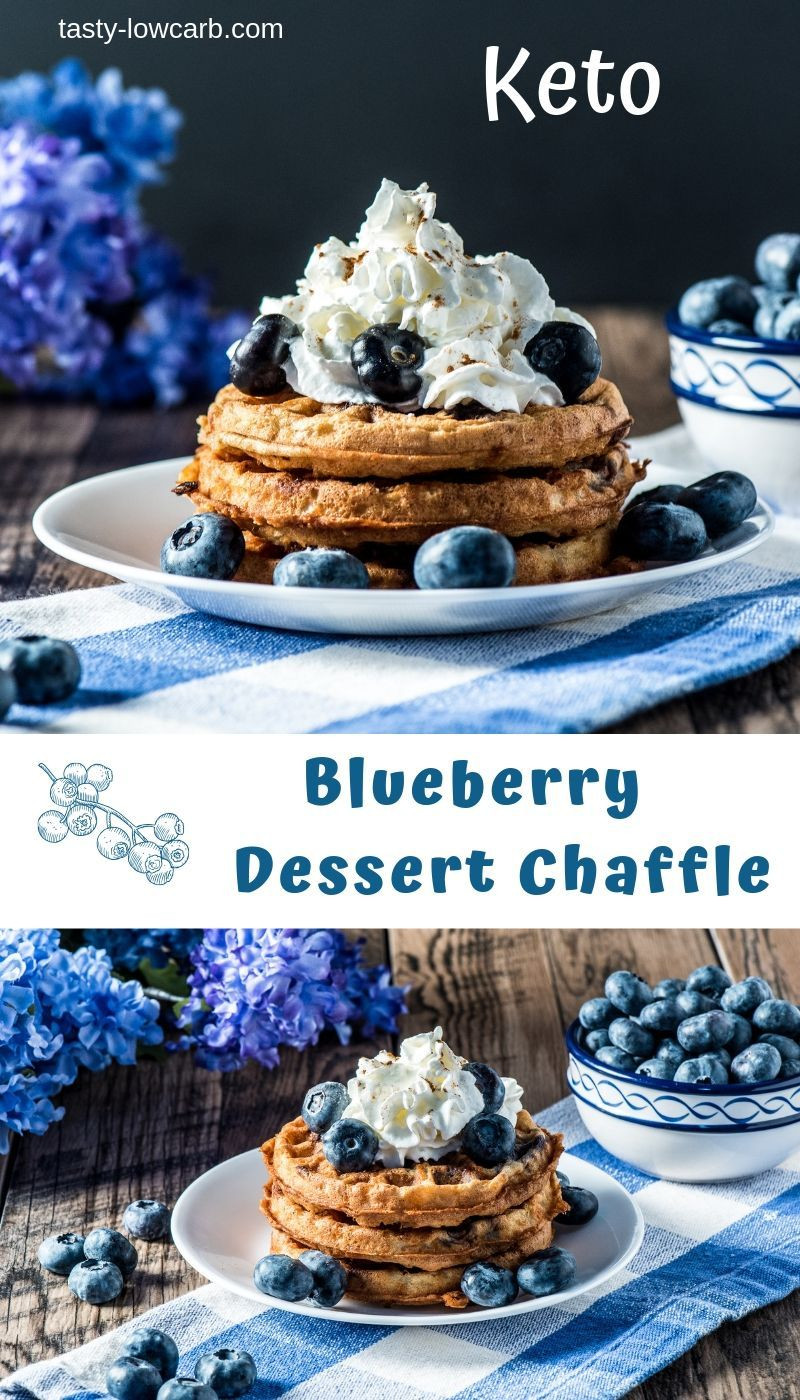 Keto Dessert Chaffle Recipe
 Keto Blueberry Chaffle Dessert Recipe