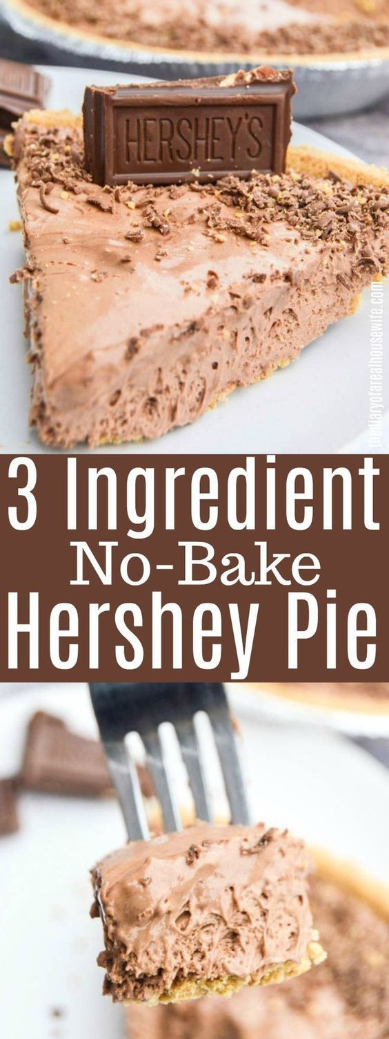 Keto Dessert Easy 3 Ingredients No Bake
 3 Ingre nt No Bake Keto Hershey Pie