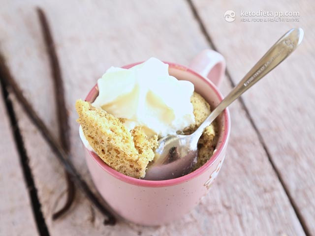 Keto Dessert In A Mug
 Vanilla Keto Mug Cake