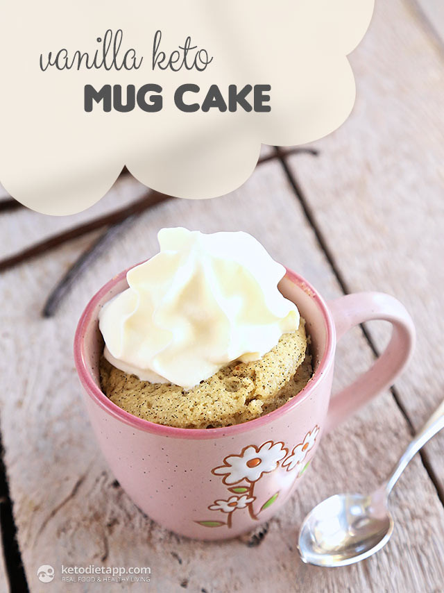 Keto Dessert Mug Cake
 Vanilla Keto Mug Cake