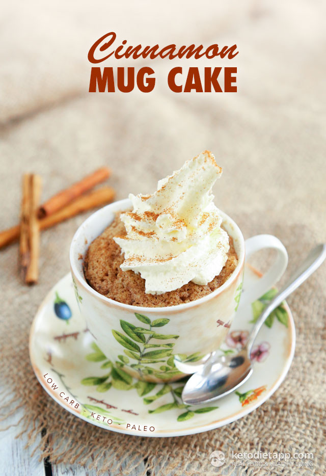 Keto Dessert Mug Cake
 Cinnamon Keto Mug Cake