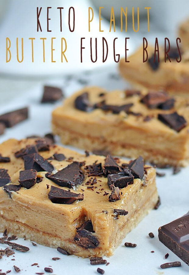 Keto Dessert Peanut Butter
 Keto Peanut Butter Fudge Bars Recipe