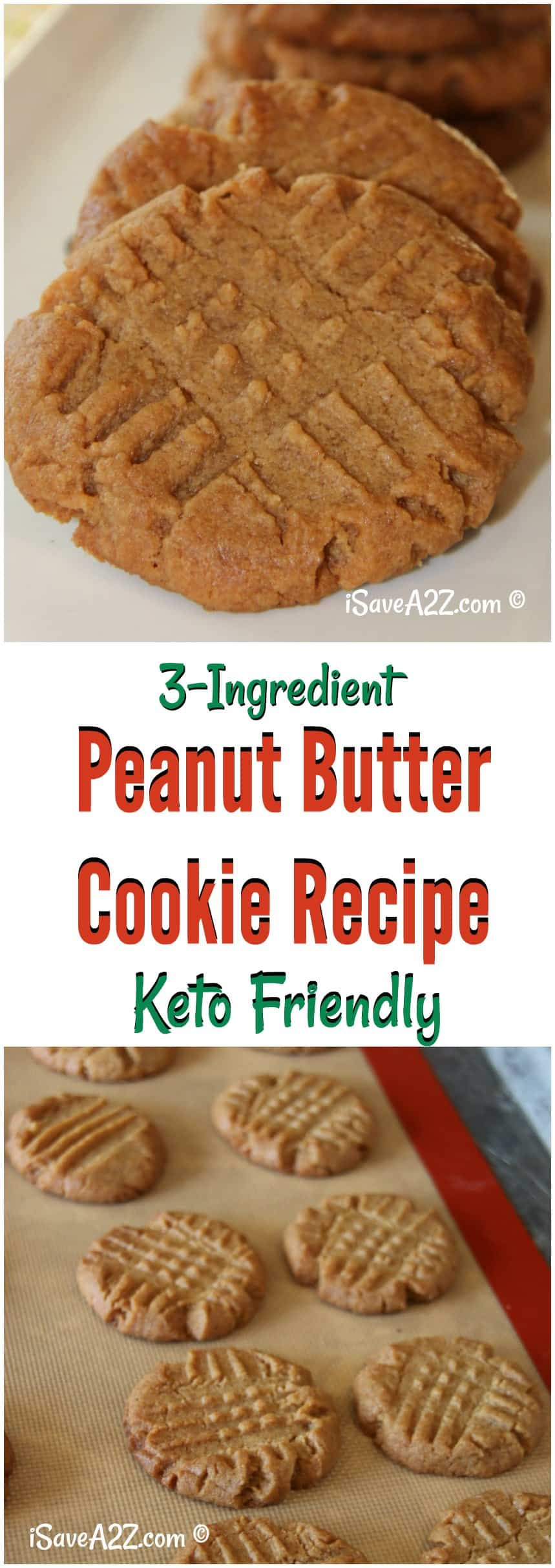 Keto Dessert Recipes 3 Ingredients
 3 Ingre nt Keto Peanut Butter Cookies Recipe iSaveA2Z