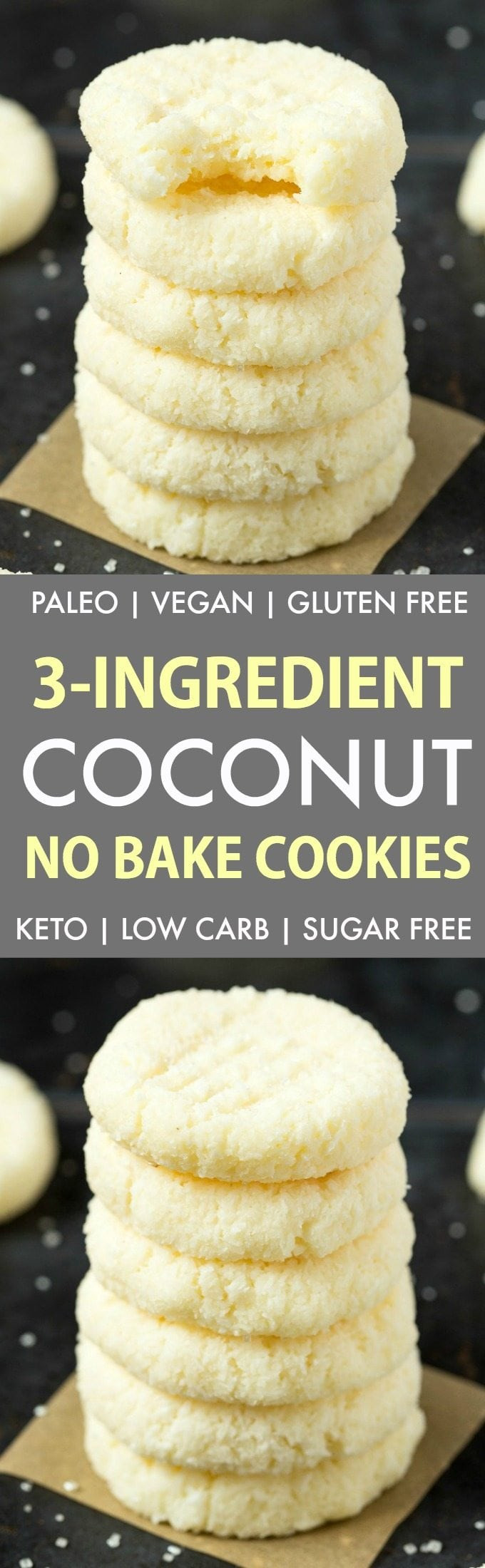 Keto Dessert Recipes 3 Ingredients No Bake
 3 Ingre nt Paleo Vegan No Bake Coconut Cookies Keto