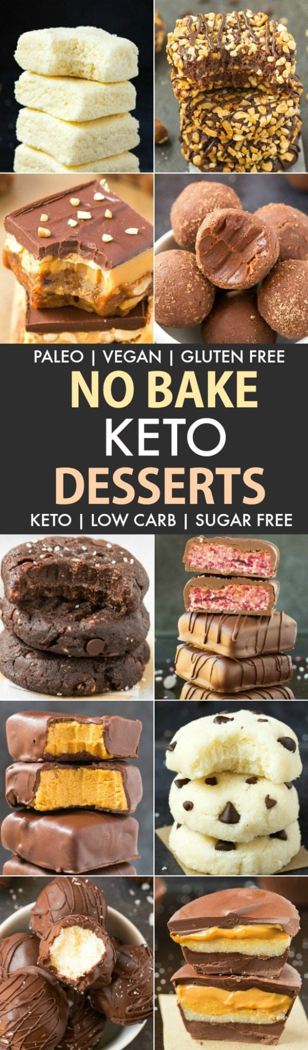 Keto Dessert Recipes Easy No Bake
 Easy No Bake Low Carb Keto Desserts Paleo Vegan