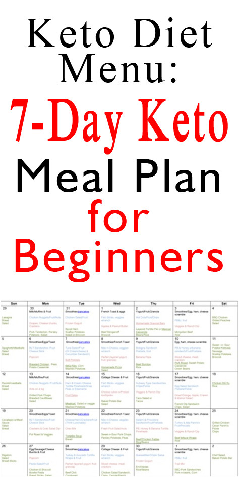 Keto Diet For Beginners Keto Diet For Beginners Week 1 Meal Plan
 Keto Diet Menu 7 Day Keto Meal Plan for Beginners