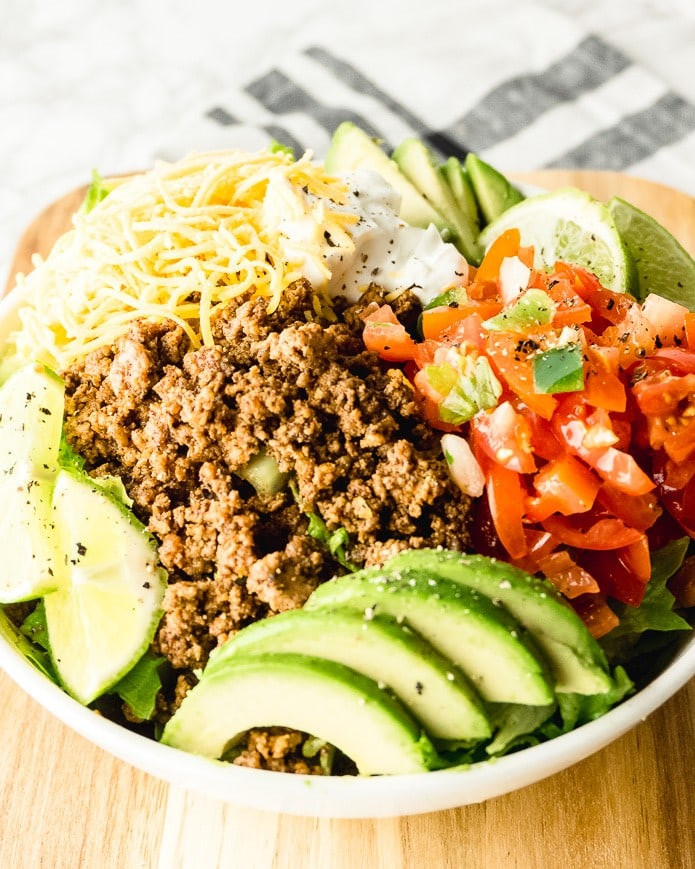 Keto Diet Recipes Beef
 Keto Taco Salad Recipe Green and Keto