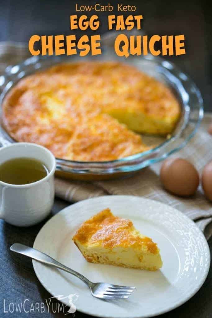 Keto Diet Recipes Breakfast Egg Fast
 Crustless Keto Quiche Recipe with Cheese