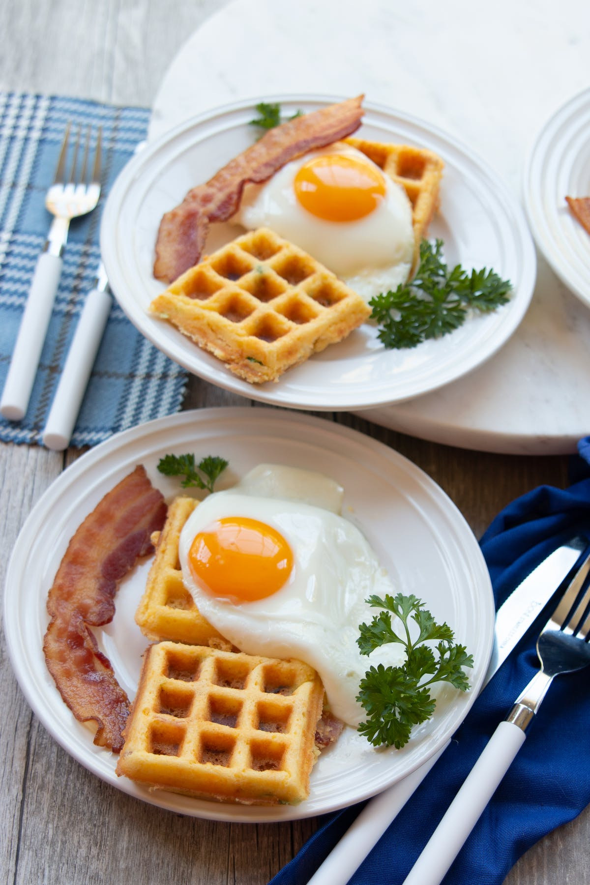 Keto Diet Recipes Breakfast Egg Fast
 Keto Bacon Cheddar Cornbread Waffles — Recipe — Diet Doctor