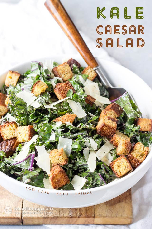Keto Diet Recipes Salads
 Keto Kale Caesar Salad