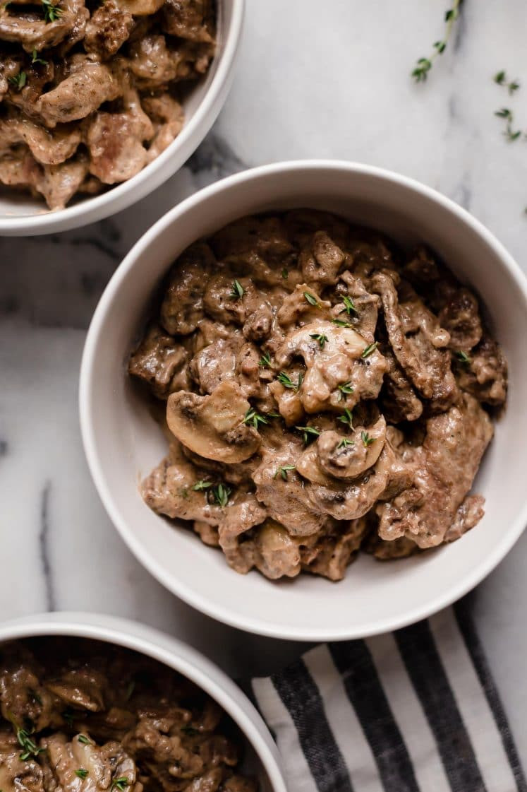 Keto Dinner Beef
 Keto Beef Stroganoff