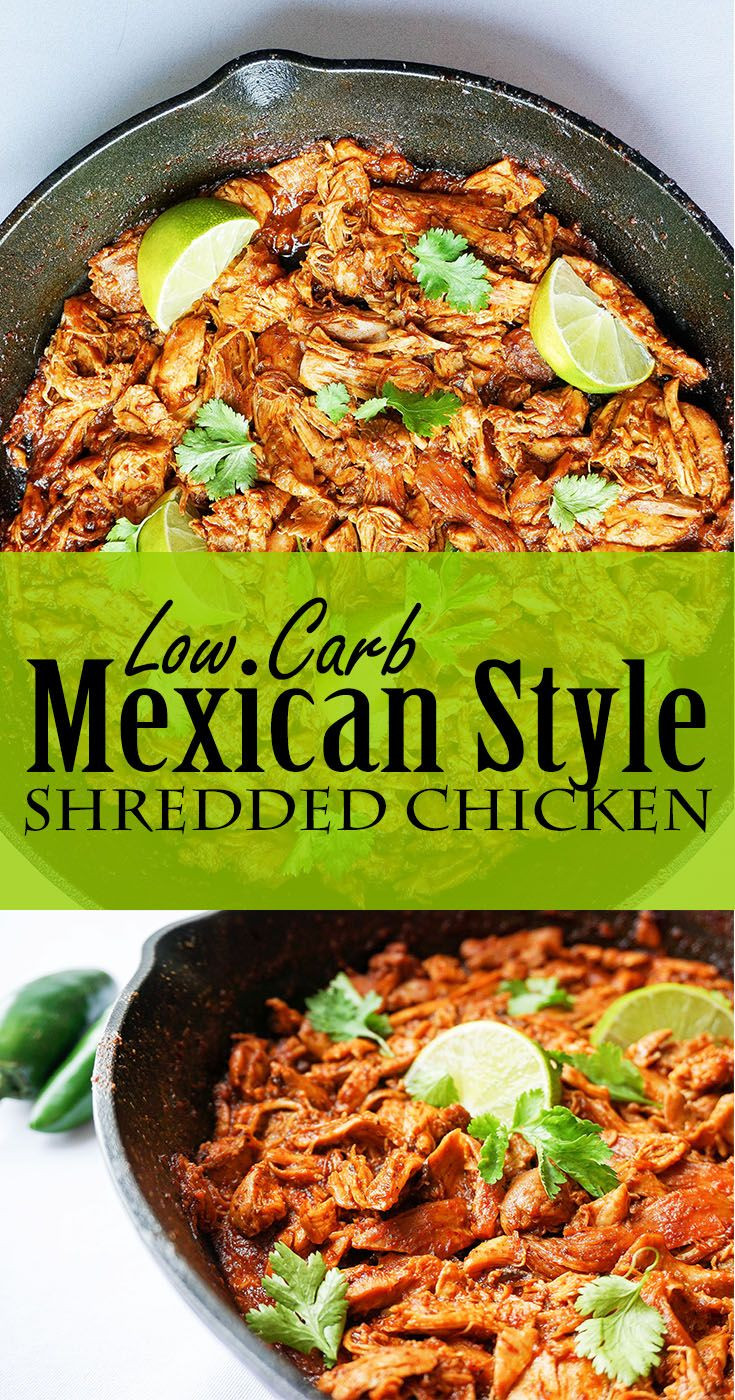 Keto Dinner Recipes Chicken Crockpot
 No crock pot no problem Mexican Shredded Chicken Keto