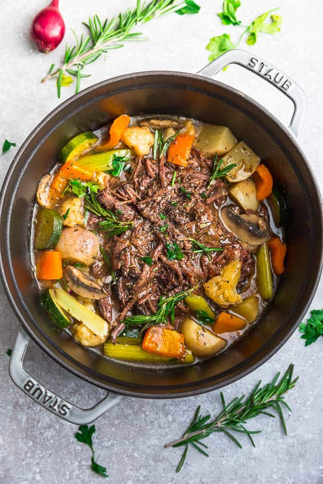 Keto Dinner Recipes Crock Pot Beef
 Keto Pot Roast Instant Pot Low Carb Paleo Whole30