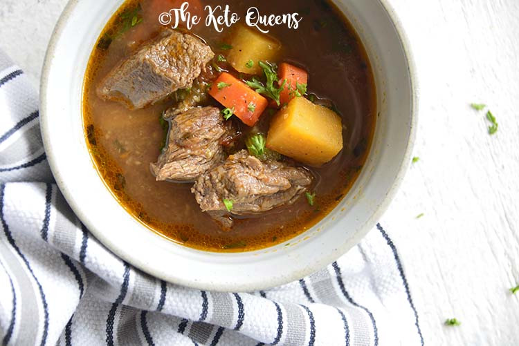 Keto Dinner Recipes Crock Pot Beef
 The Best Keto Beef Stew Crockpot Recipe The Keto Queens