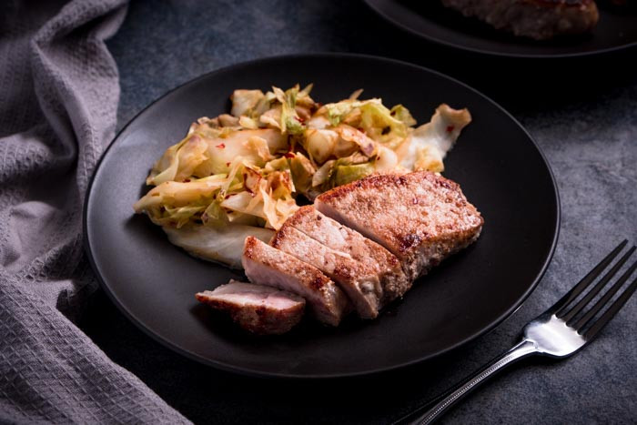 Keto Dinner Recipes Pork
 Pork Chops & Cabbage Dinner Recipe [Low Carb] KETOGASM