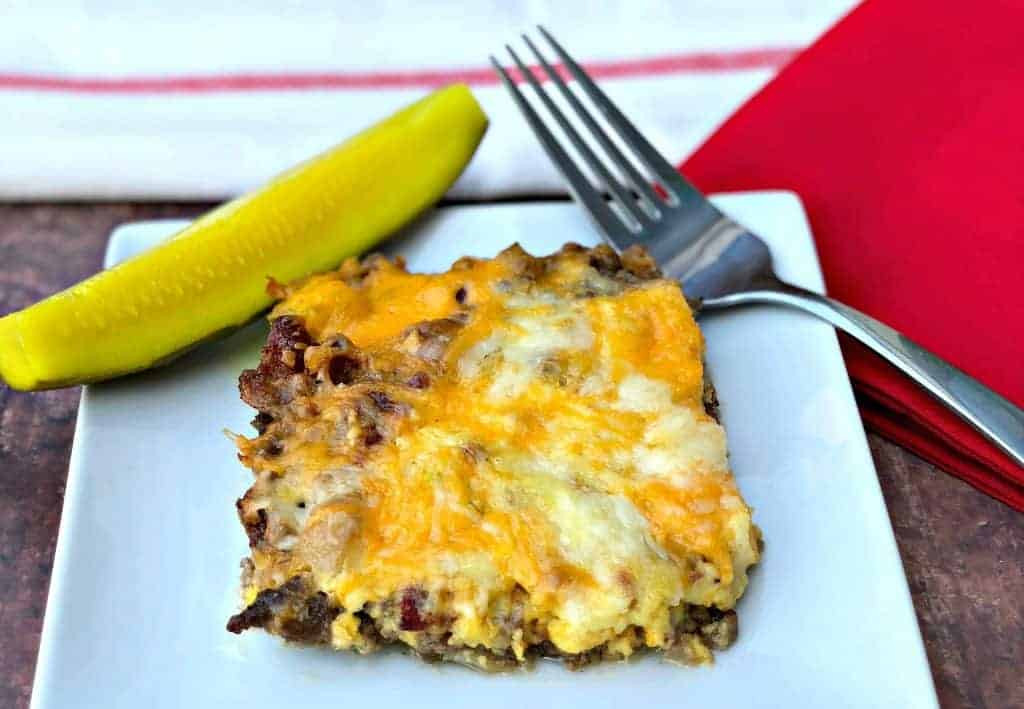 Keto Dinner With Hamburger Meat Easy Keto Low Carb Bacon Cheeseburger Casserole with VIDEO