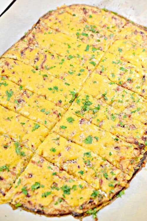 Keto Garlic Bread Cauliflower Crust
 Keto Cheesy Garlic Bread Cauliflower Bread • Keto Size Me