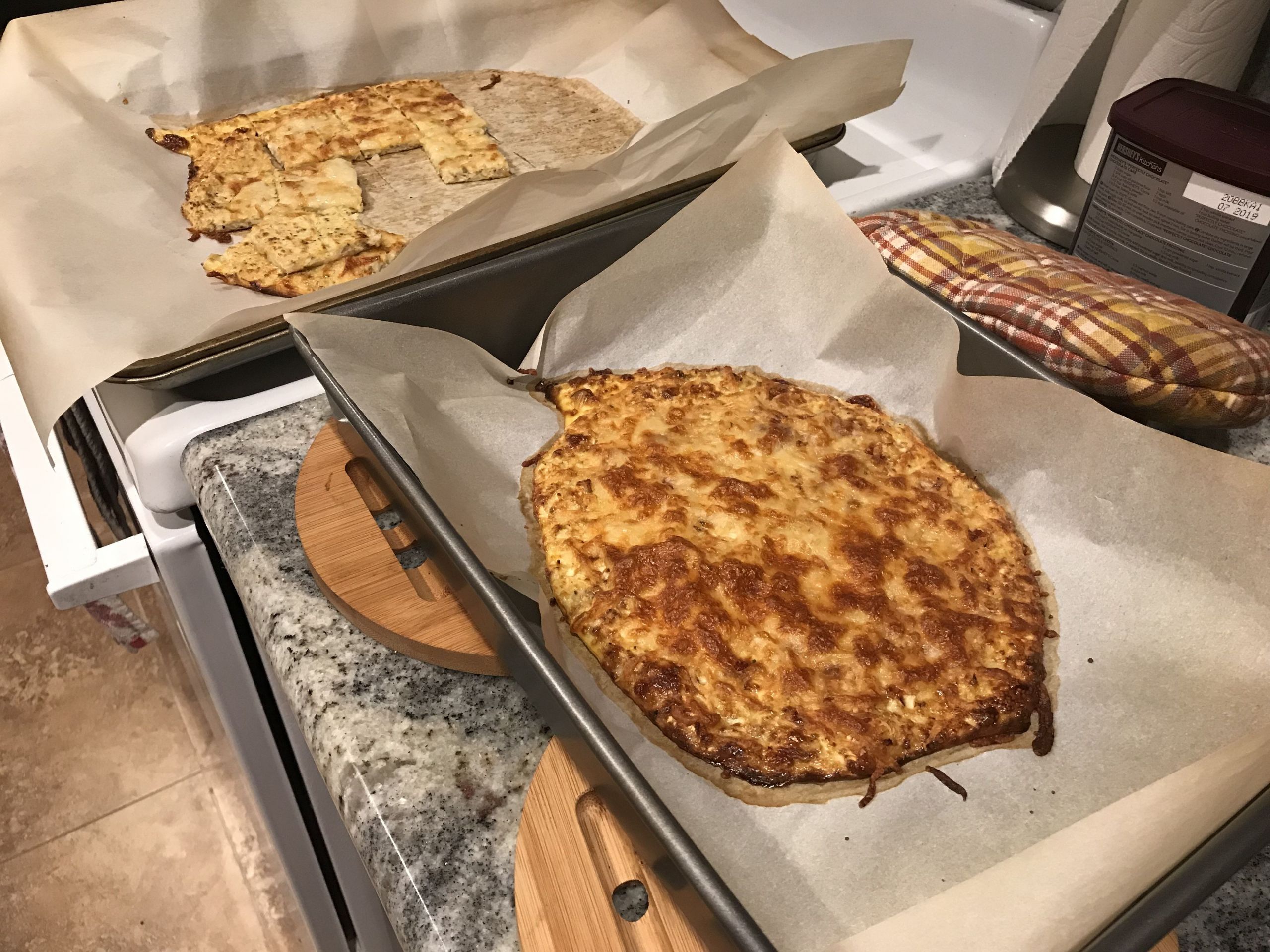 Keto Garlic Bread Cauliflower Crust
 Cauliflower Garlic Bread