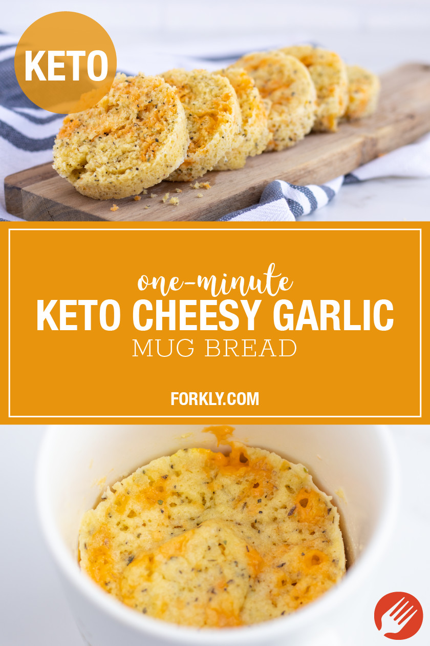 Keto Garlic Bread In A Mug
 e Minute Keto Cheesy Garlic Mug Bread