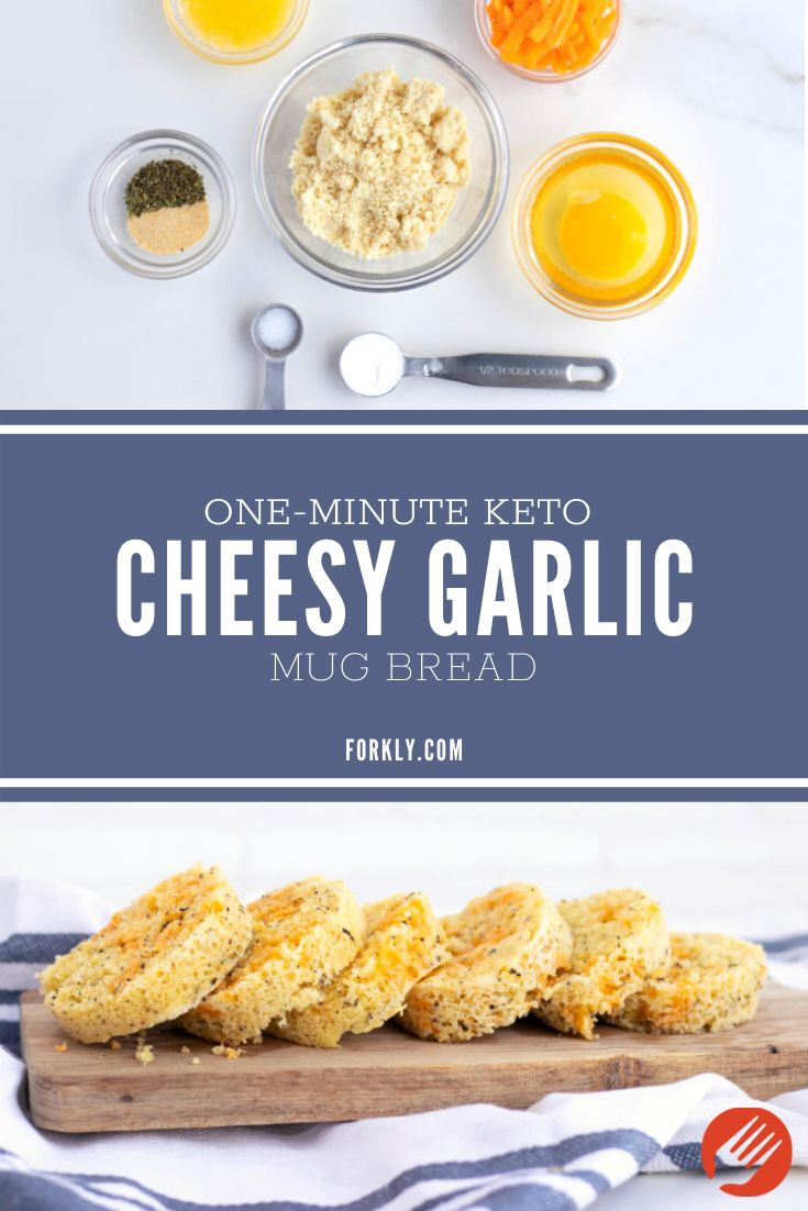 Keto Garlic Bread In A Mug
 e Minute Keto Cheesy Garlic Mug Bread