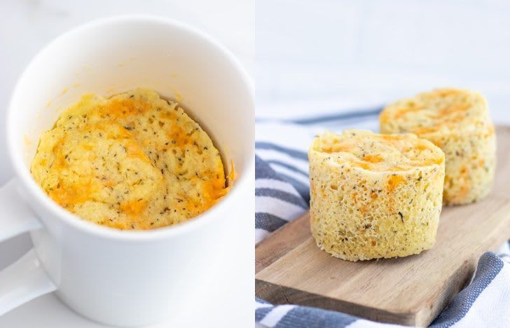 Keto Garlic Bread In A Mug
 e Minute Keto Cheesy Garlic Mug Bread in 2020 With