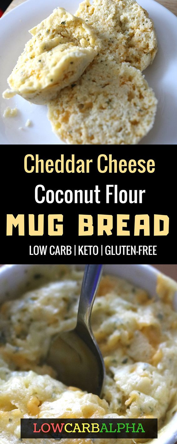 Keto Garlic Bread In A Mug
 Low Carb Keto Cheddar Cheese Coconut Flour Mug Bread Recipe