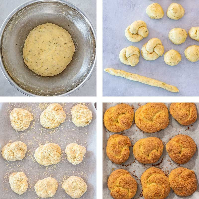 Keto Garlic Bread Knots
 Keto Garlic Knots Recipe With images