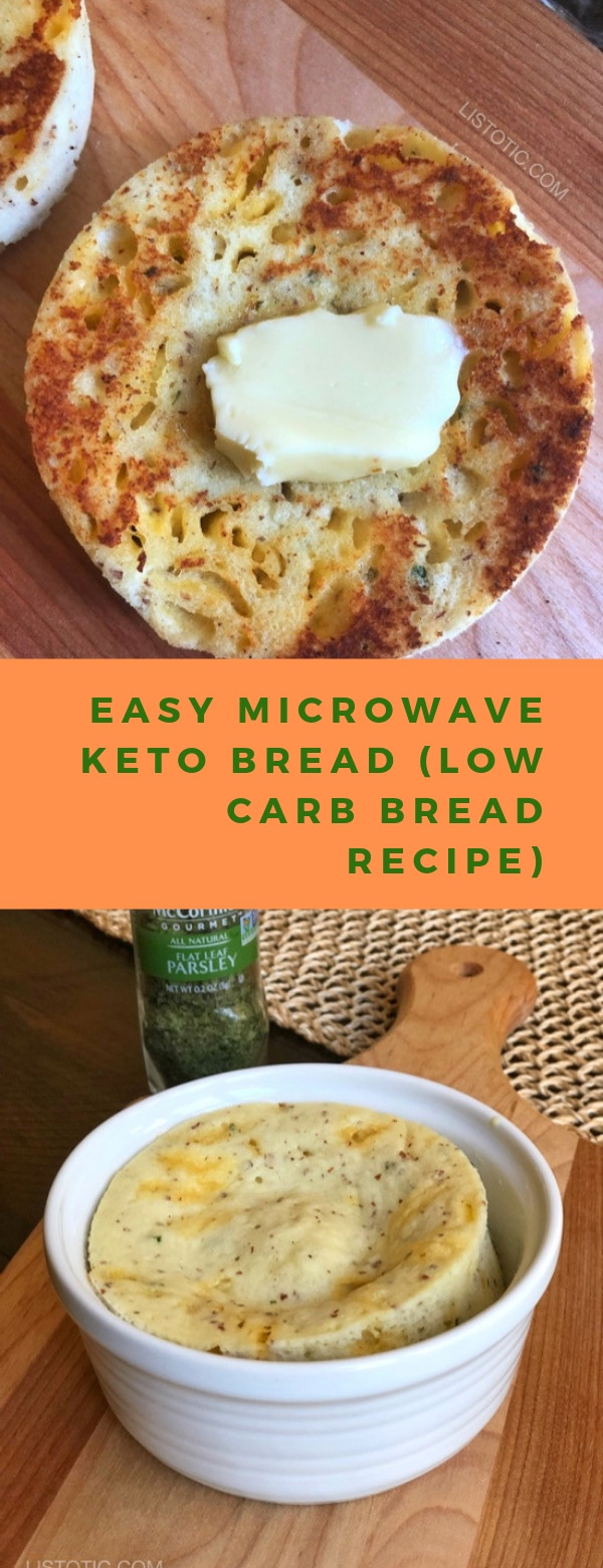 Keto Garlic Bread Microwave
 EASY MICROWAVE KETO BREAD LOW CARB BREAD RECIPE Food