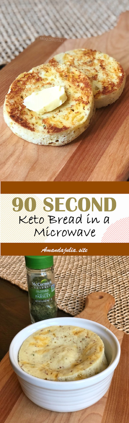Keto Garlic Bread Microwave
 Easy Microwave Keto Bread Amandajuliate