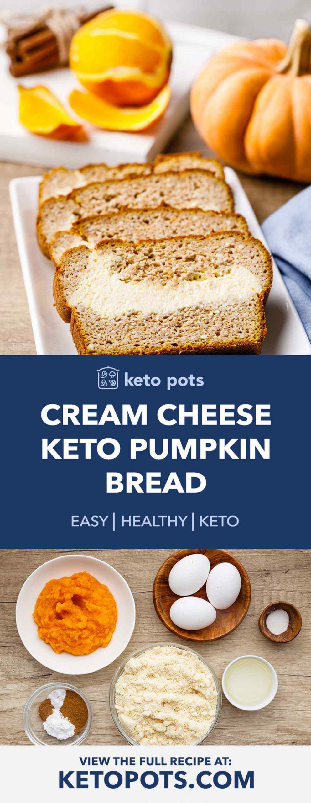 Keto Pumpkin Bread Cream Cheeses
 Quick Cream Cheese Keto Pumpkin Bread Keto Pots