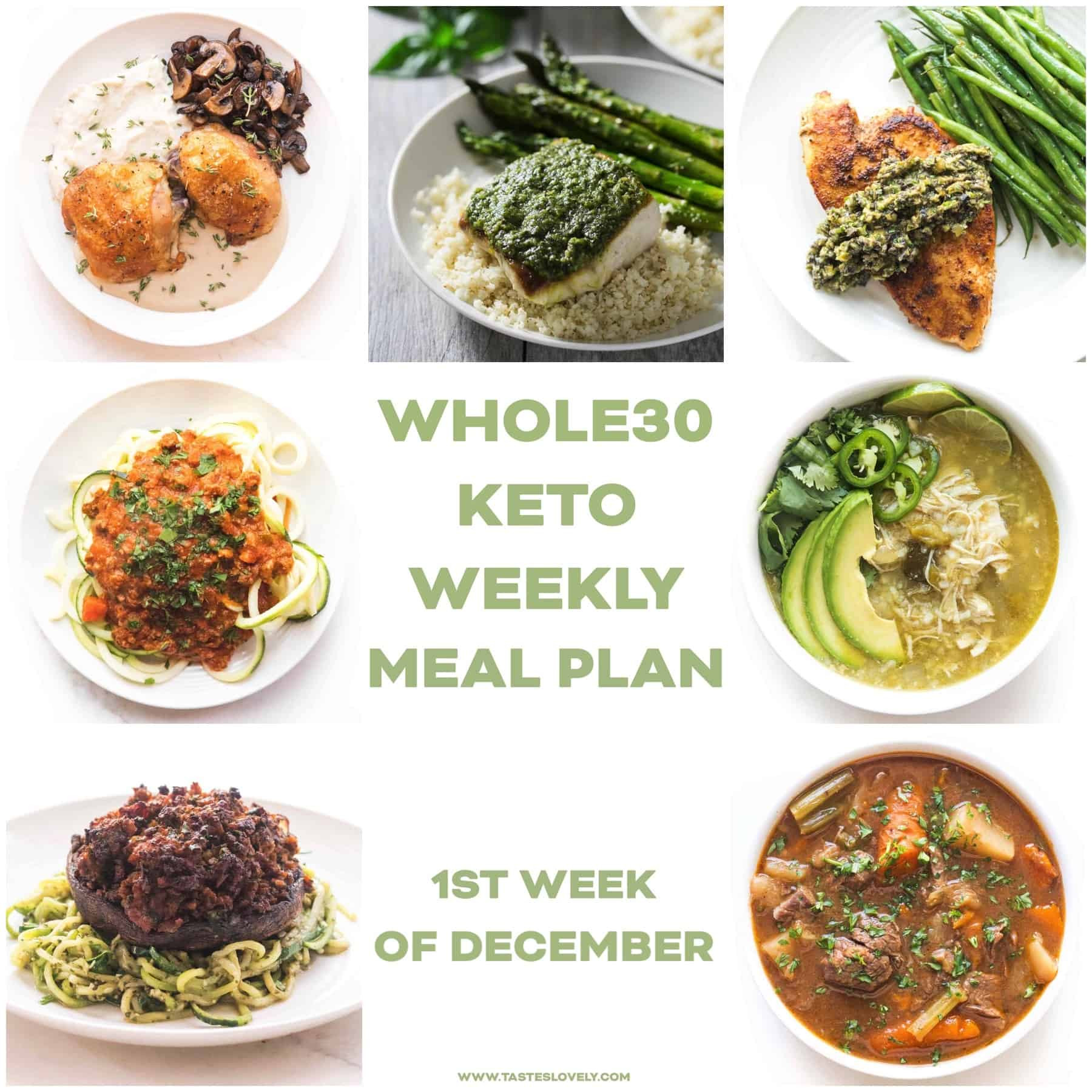 Keto Videos Meal Plan
 Whole30 Keto Weekly Meal Plan December Week 1 Tastes