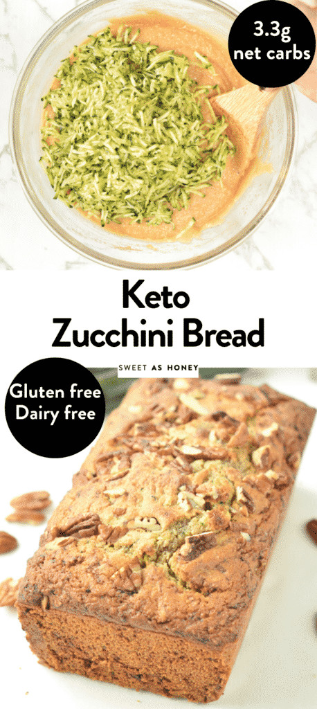 Keto Zucchini Bread Almond Flour
 Keto zucchini bread with almond flour Sweetashoney