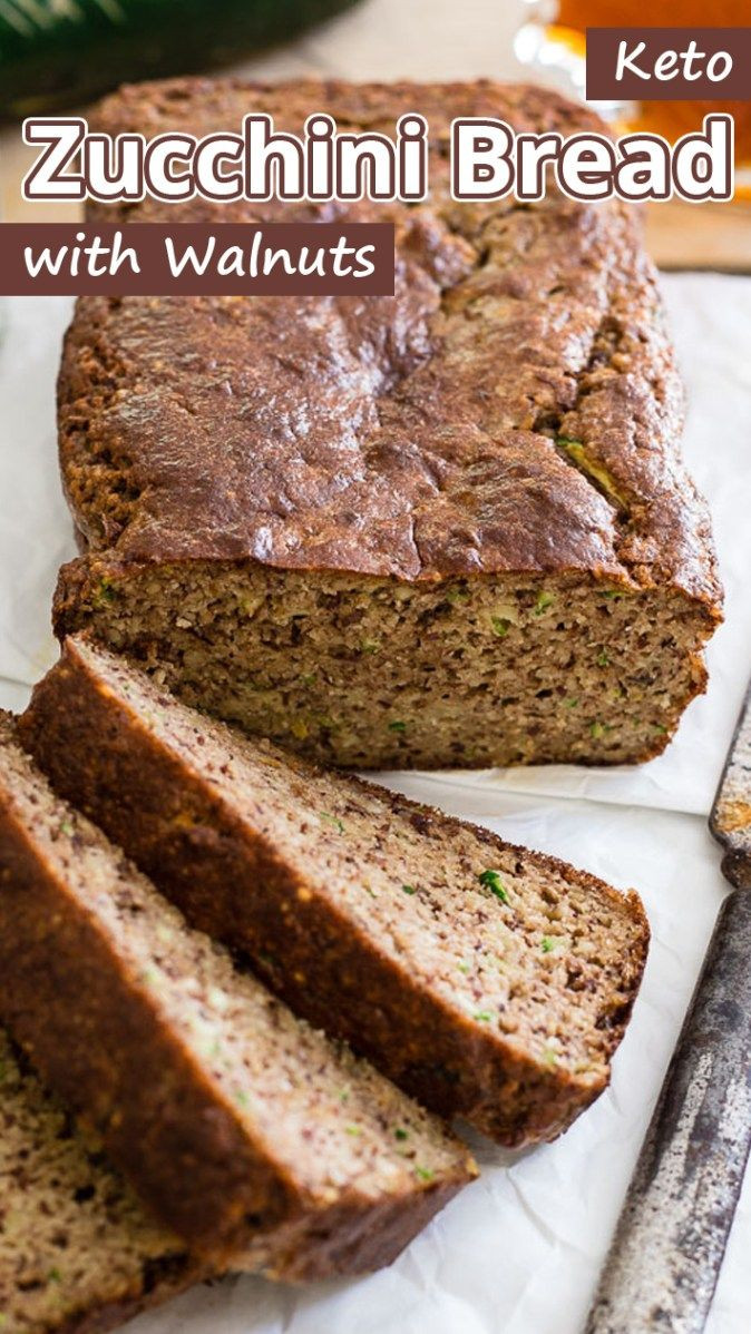 Keto Zucchini Bread
 Keto Zucchini Bread with Walnuts