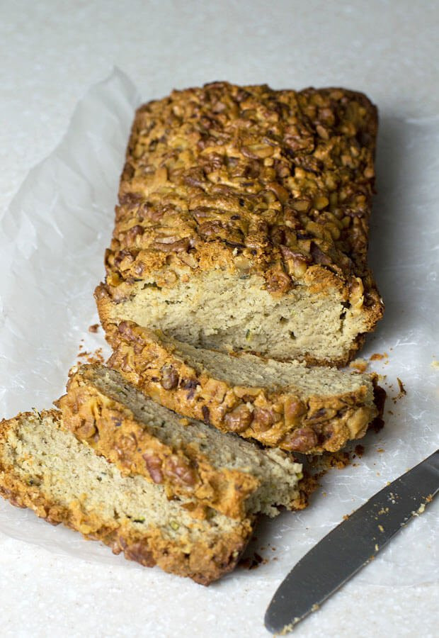 Keto Zucchini Bread
 Keto Zucchini Bread with Walnuts