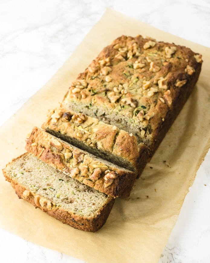 Keto Zucchini Bread
 Keto Zucchini Bread with Walnuts Green and Keto