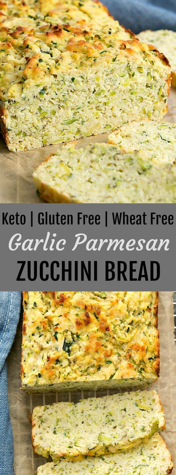 Keto Zucchini Bread Savory
 Garlic Parmesan Zucchini Bread Recipe