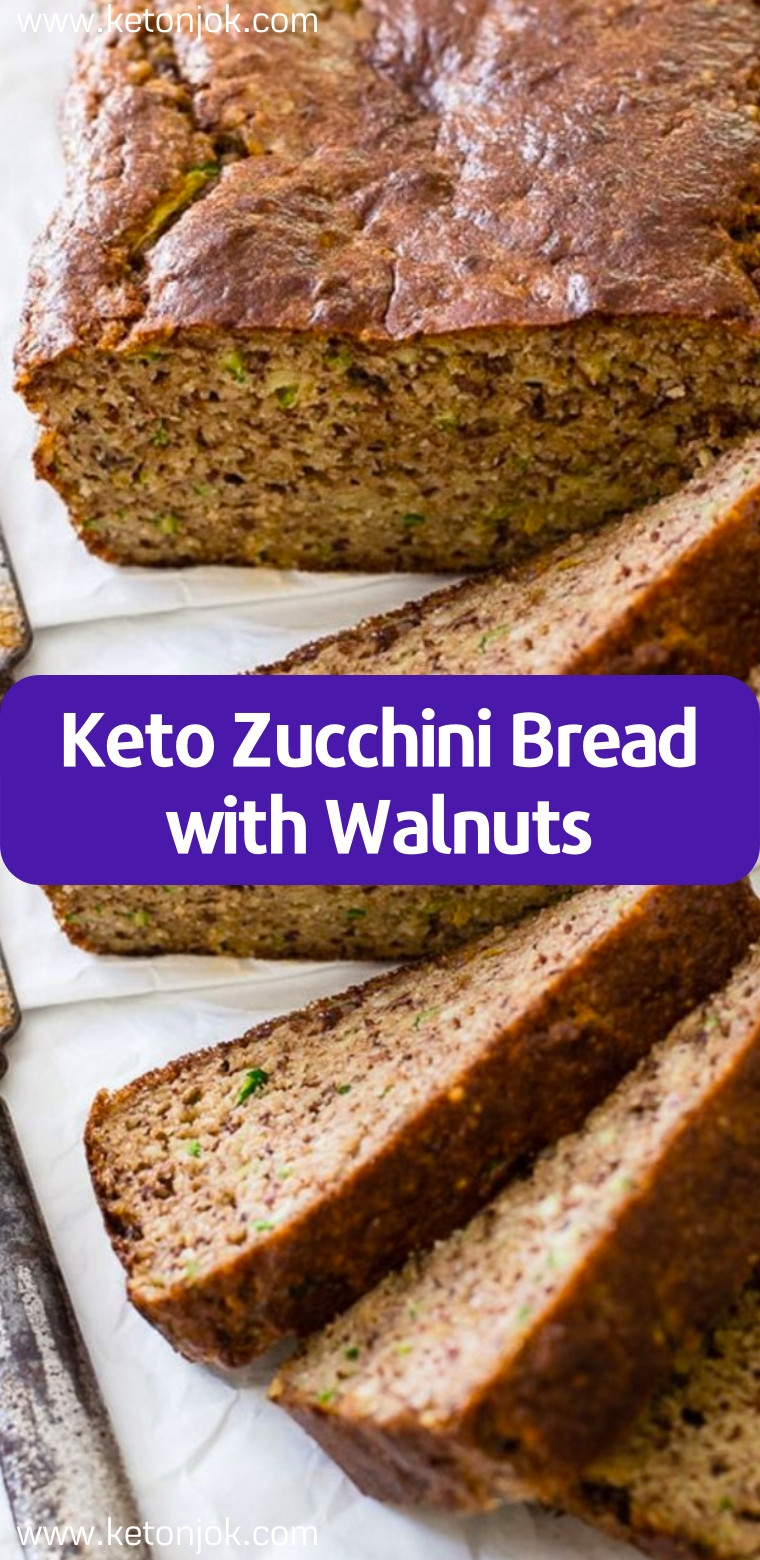 Keto Zucchini Bread With Walnuts
 Keto Zucchini Bread with Walnuts