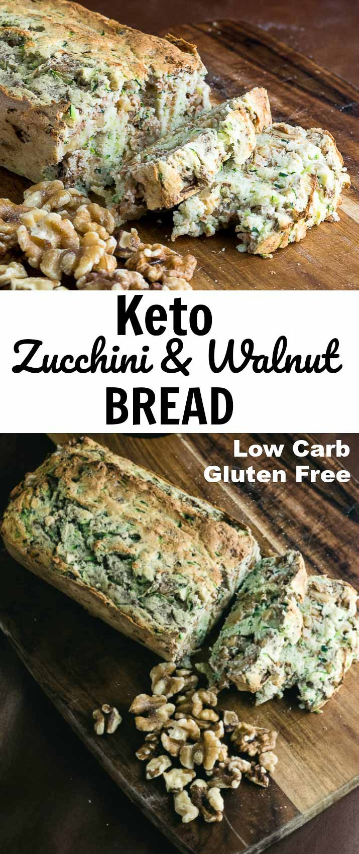 Keto Zucchini Bread With Walnuts
 Keto Zucchini and Walnut Bread